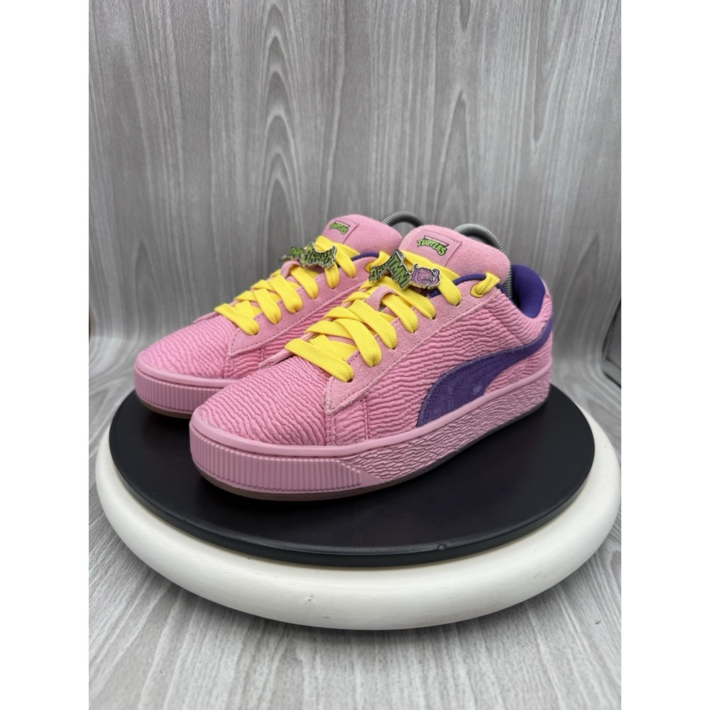 Puma Suede XL 2 Teenage Mutant Ninja Turtles Mens Size 6.5 Pink Shoes 401305-01